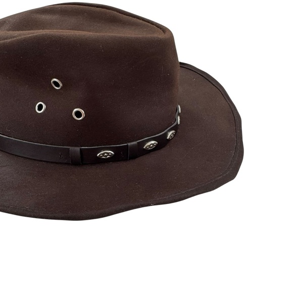 Outback Trading Company Hat Men's 14716 Badlands UPF Waterproof Oilskin Cowboy - Picture 7 of 11